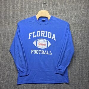 Florida Gators Long Sleeve Shirt Mens XL Blue Football TCX Cotton Vintage Y2K UF